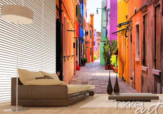 Wall Murals Narrow alley